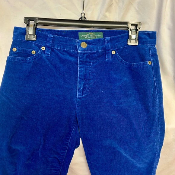 Ralph Lauren Vibrant Blue Corduroy Pants - Picture 2 of 7